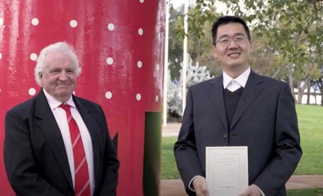 澳大利亚莫道克大学Bob Du杜鑫博士荣获西澳州年度励志奖