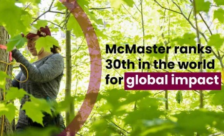 加拿大麦克马斯特大学在THE世界大学影响力排名中排名全球第30名